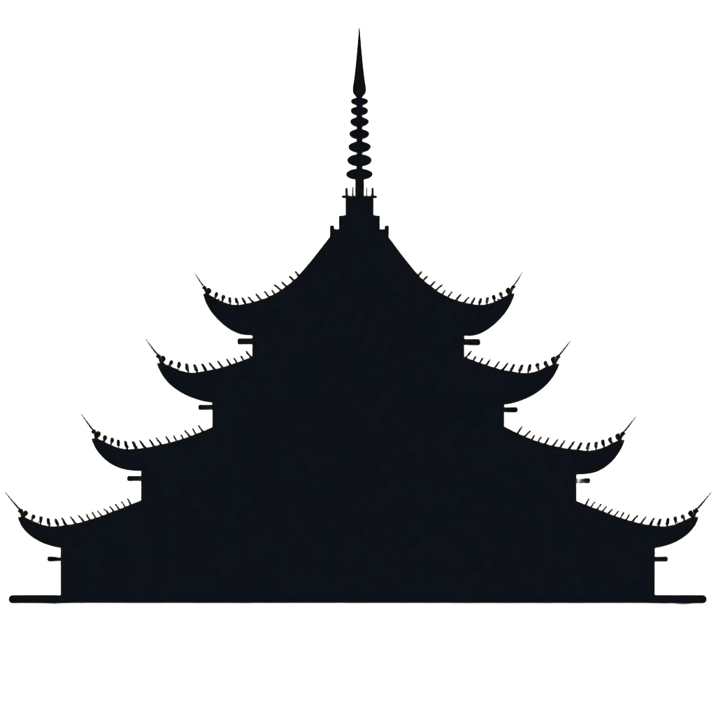 Pagoda Silhouette